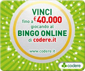 Con il bingo online di Codere, in palio fino a 40.000 euro Con il bingo online di Codere, in palio fino a 40.000 euro